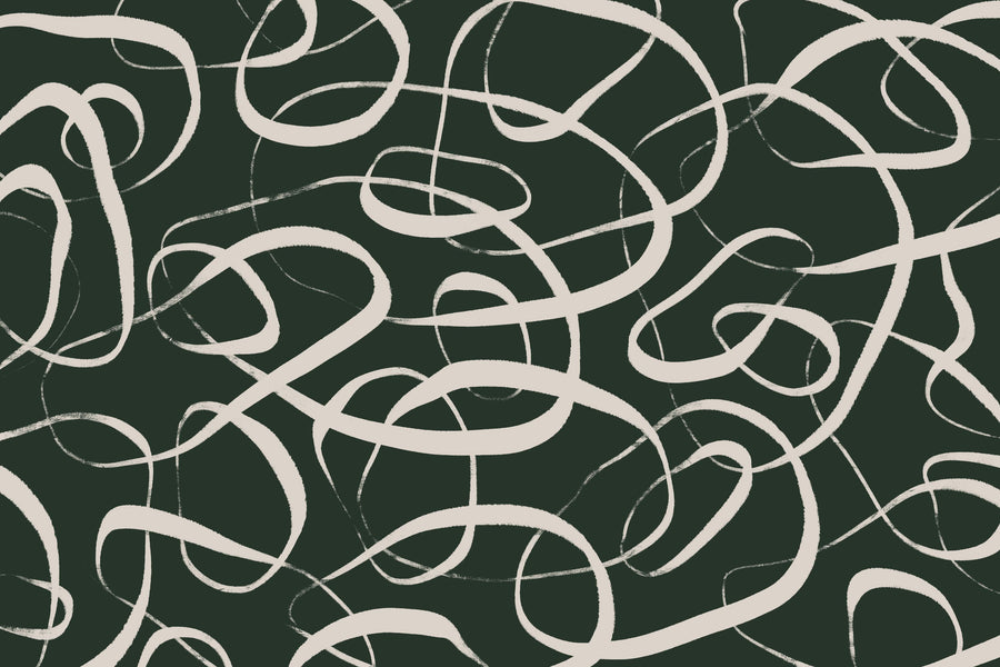 Beige Circles Mural Wallpaper