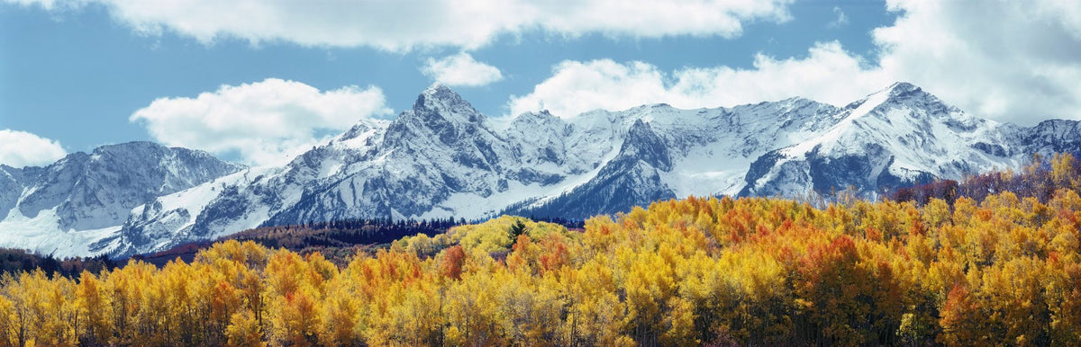 Misty Autumn Peaks Blue Mural Wallpaper - pure wallpaper artwork