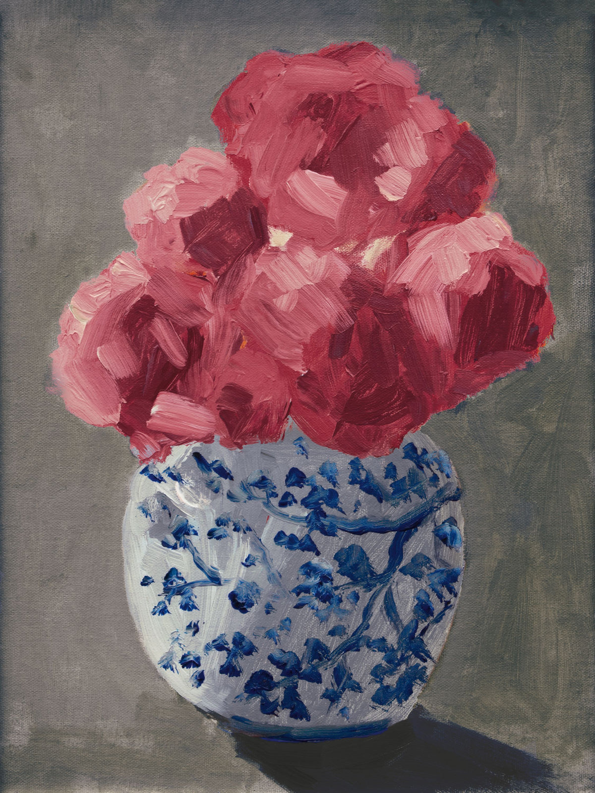 Peonies in Chinoiserie Vase Country Traditions Mural Wallpaper - pure wallpaper artwork