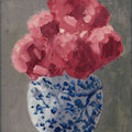 Peonies in Chinoiserie Vase Country Traditions Mural Wallpaper - pure wallpaper artwork