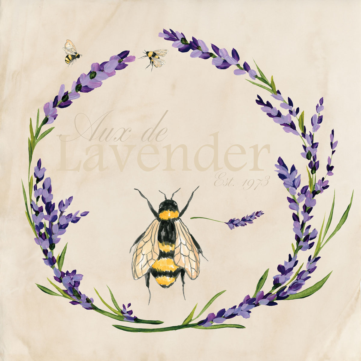 Lavender Bliss III Mural Wallpaper - pure wallpaper artwork
