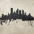Pittsburg Pennsylvania Skyline Concrete Mural Wallpaper - pure wallpaper artwork