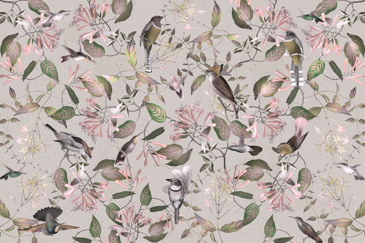 Tescoma Birds of Beauty Mural Wallpaper - pure wallpaper artwork