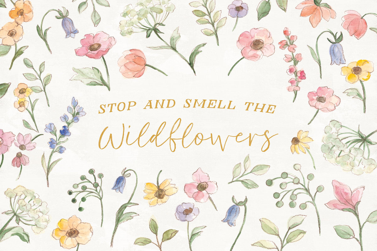 Wild Blooms IV Mural Wallpaper - Light Tone - pure wallpaper artwork