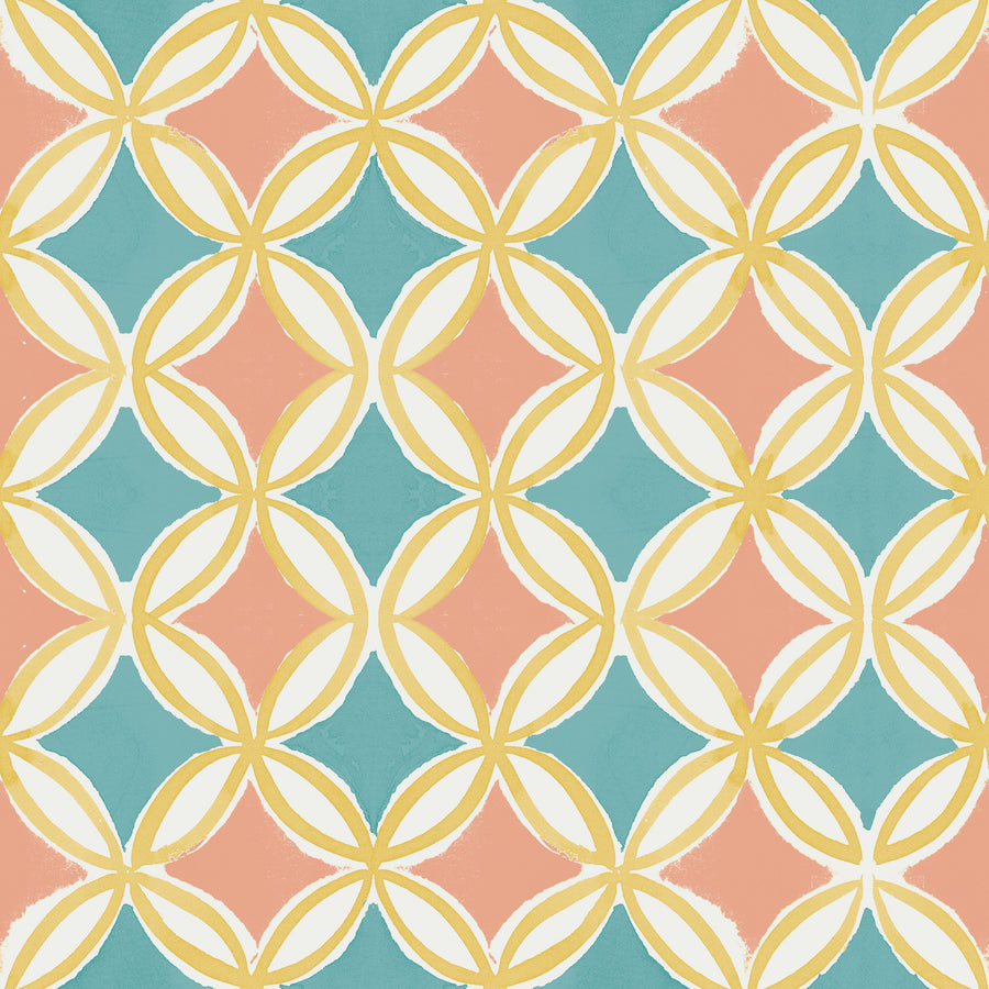 Starcircle Coral Mural Wallpaper