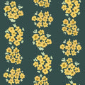 Ditsy Floral Clusters, Dark Teal Mural Wallpaper - pure wallpaper artwork