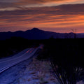 Desert Twilight Highway Mural Wallpaper - pure wallpaper artwork