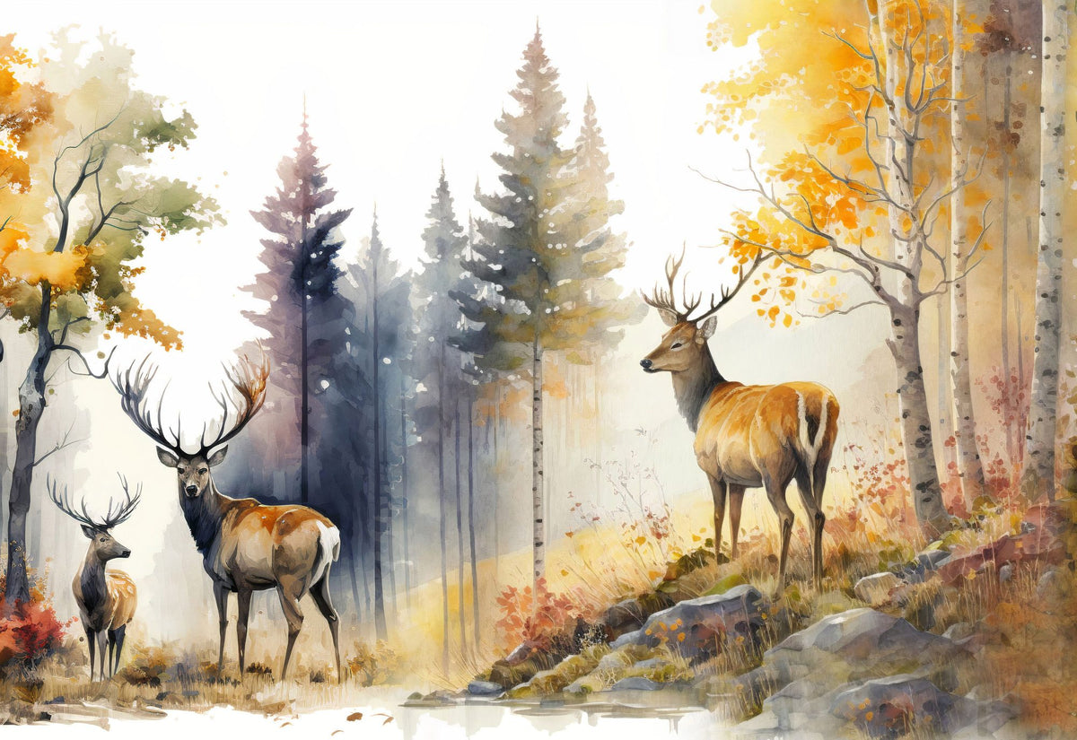 Kings of the Forest Mural Wallpaper - pure wallpaper artwork