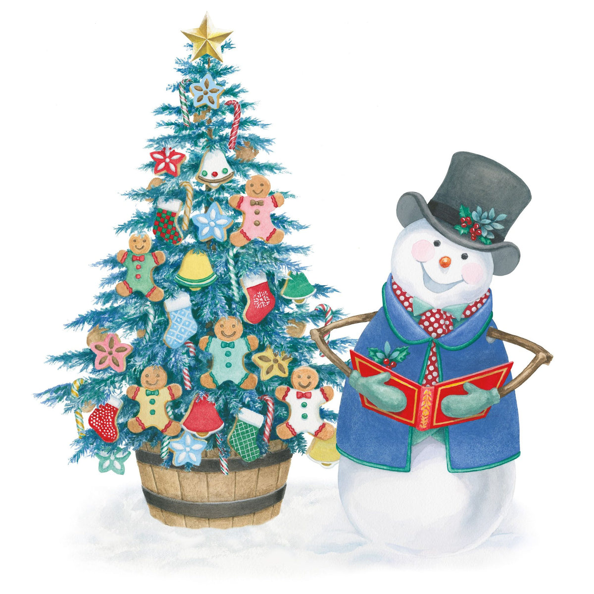 Main Street Christmas IX Mural Wallpaper - pure wallpaper artwork