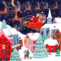 Santa and His Reindeers Mural Wallpaper - pure wallpaper artwork