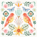 Wild Blooms III Mural Wallpaper - Light Tone - pure wallpaper artwork