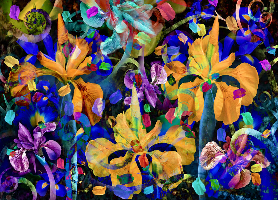 Iris Fantasy Mural Wallpaper