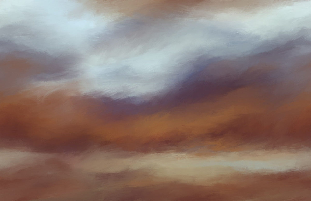 The Silent Horizon, Amber Mural Wallpaper - pure wallpaper artwork