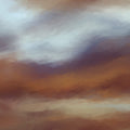 The Silent Horizon, Amber Mural Wallpaper - pure wallpaper artwork