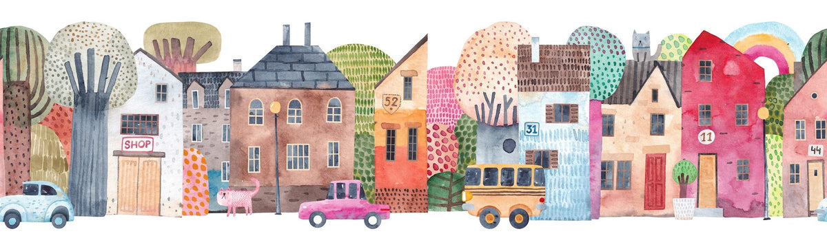 Our Street Mural Wallpaper - pure wallpaper artwork