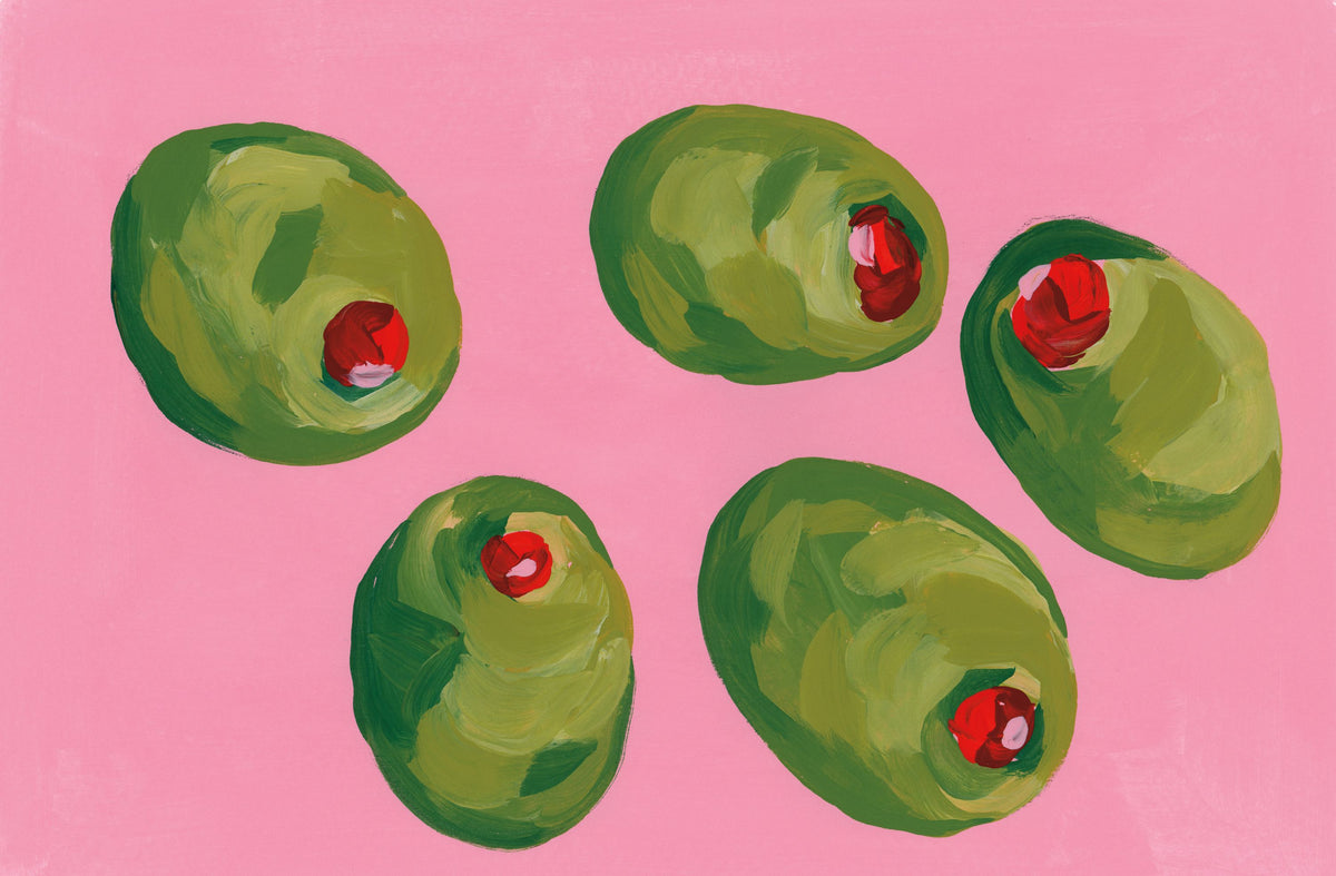 Elegant Olives II Mural Wallpaper - pure wallpaper artwork
