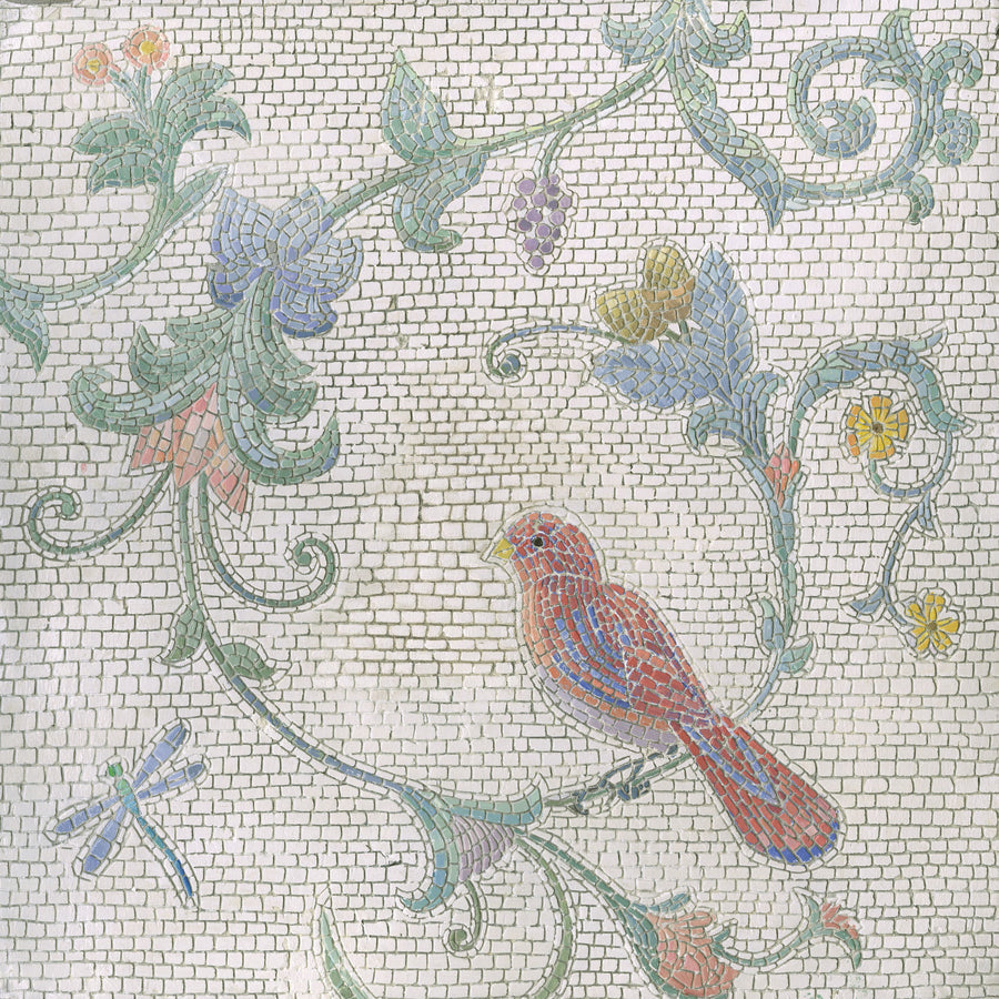 Mosaic Birds II Mural Wallpaper