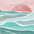 Shikoku Sunset Mural Wallpaper - pure wallpaper artwork