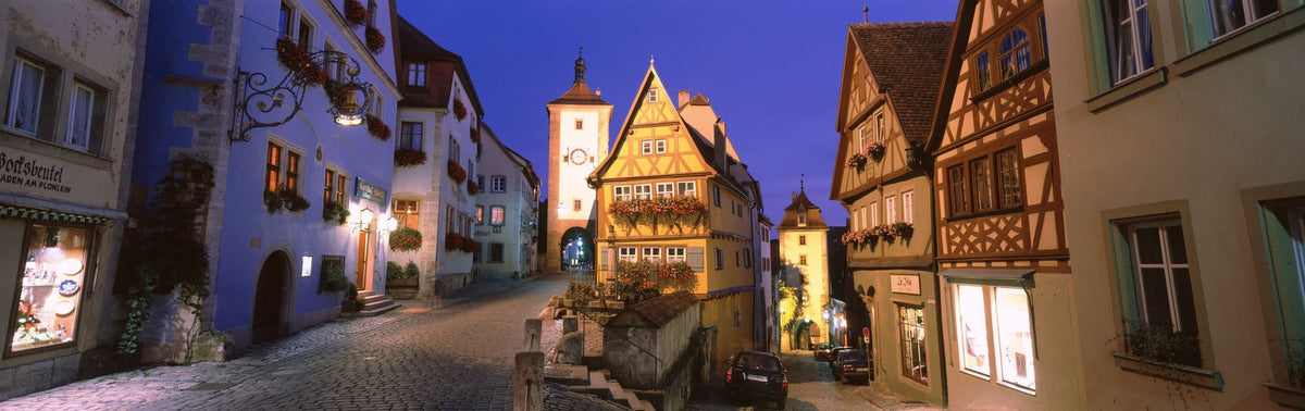 Medieval Twilight Alley Mural Wallpaper - pure wallpaper artwork