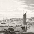 Old View of Troy & Hudson River, 1838 Mural Wallpaper - pure wallpaper artwork