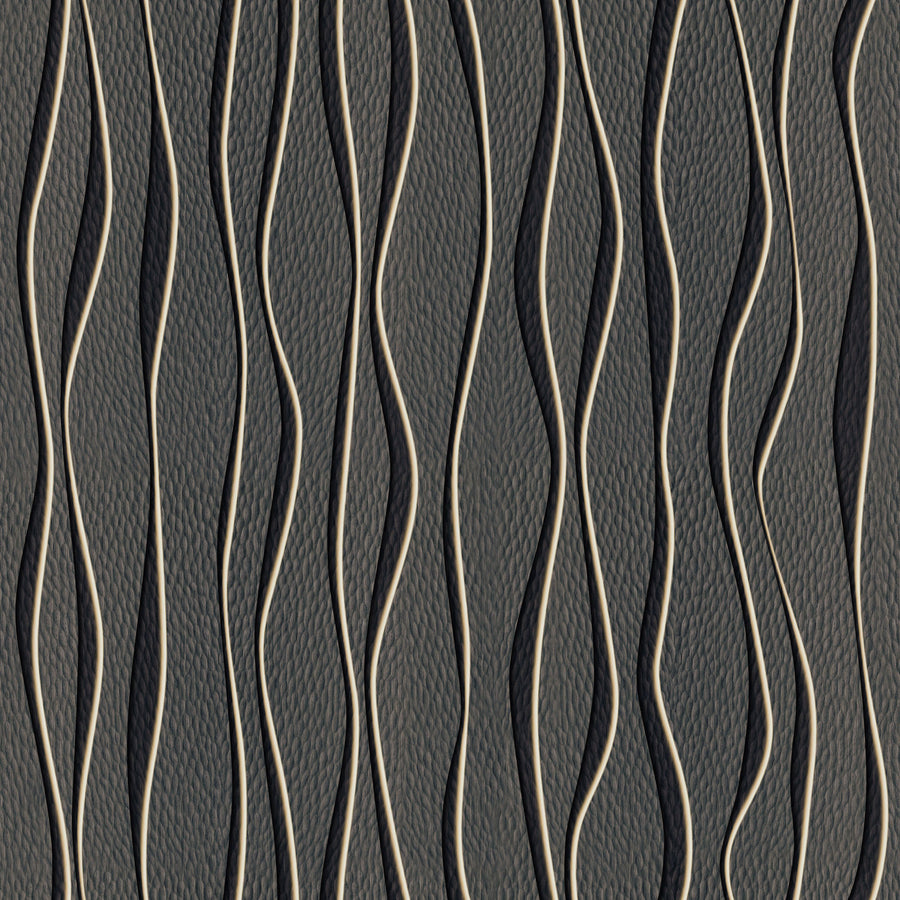 Swaying Lines, Coal Mural Wallpaper