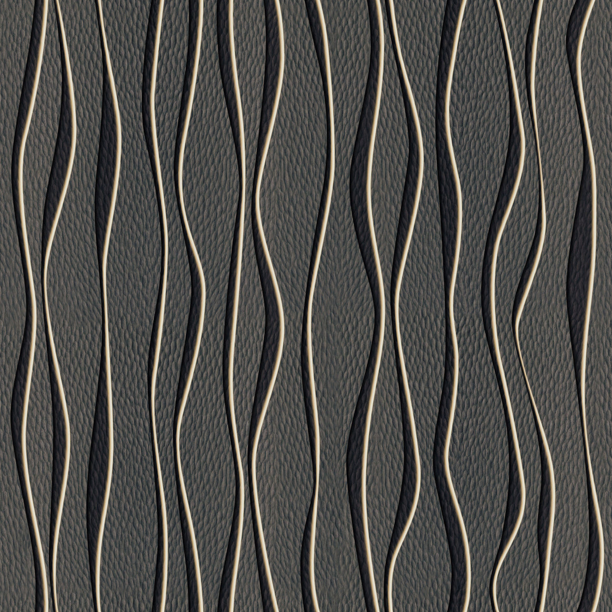 Swaying Lines, Coal Mural Wallpaper - pure wallpaper artwork