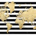 World Map Cities - Harper Mural Wallpaper - pure wallpaper artwork
