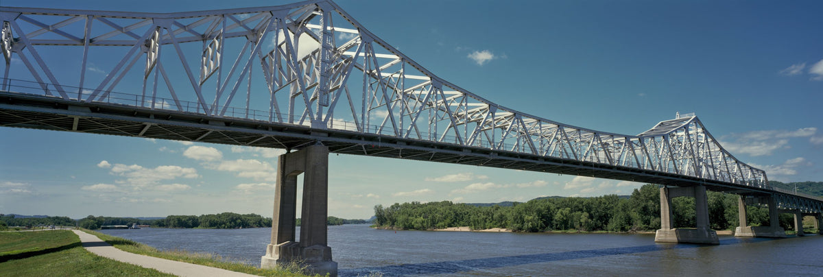 Tranquil Bridge Crossing Mural Wallpaper - pure wallpaper artwork