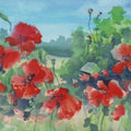Poppy Reverie Mural Wallpaper - Neutral Tone - pure wallpaper artwork