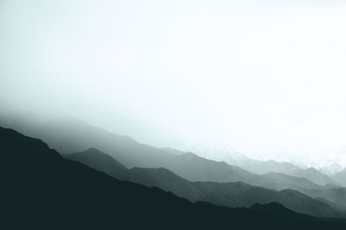 Virgin Mountains Blue Mural Wallpaper - pure wallpaper artwork