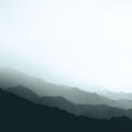 Virgin Mountains Blue Mural Wallpaper - pure wallpaper artwork