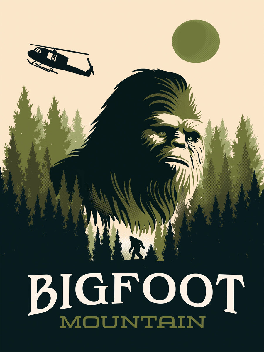 Bigfoot Mountain Mural Wallpaper