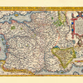 Old Map of France, 1570 Mural Wallpaper - pure wallpaper artwork