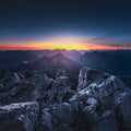 Mountanous Sunrise Mural Wallpaper - pure wallpaper artwork