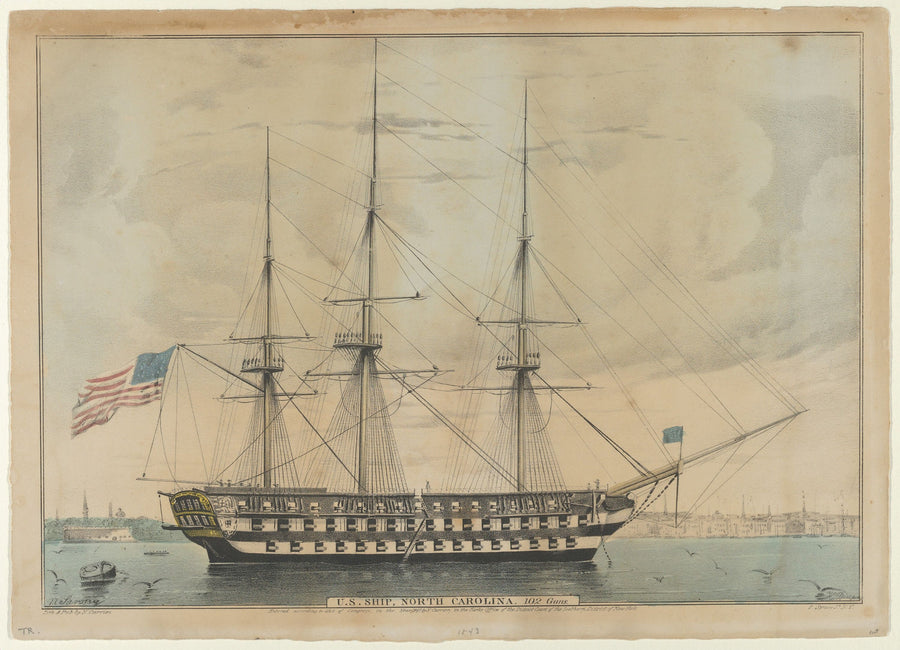 North Carolina Ship Mural Wallpaper