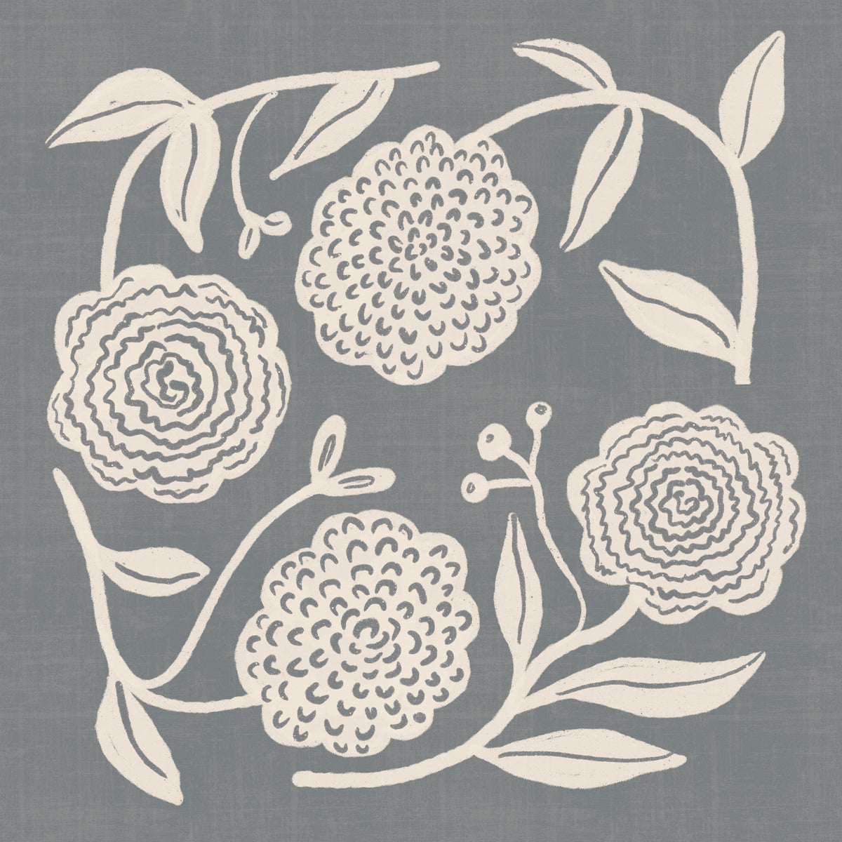 Bloom Toss I Mural Wallpaper - pure wallpaper artwork