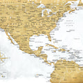 US Mexico Caribbean Map - Rosie Wash Mural Wallpaper - pure wallpaper artwork