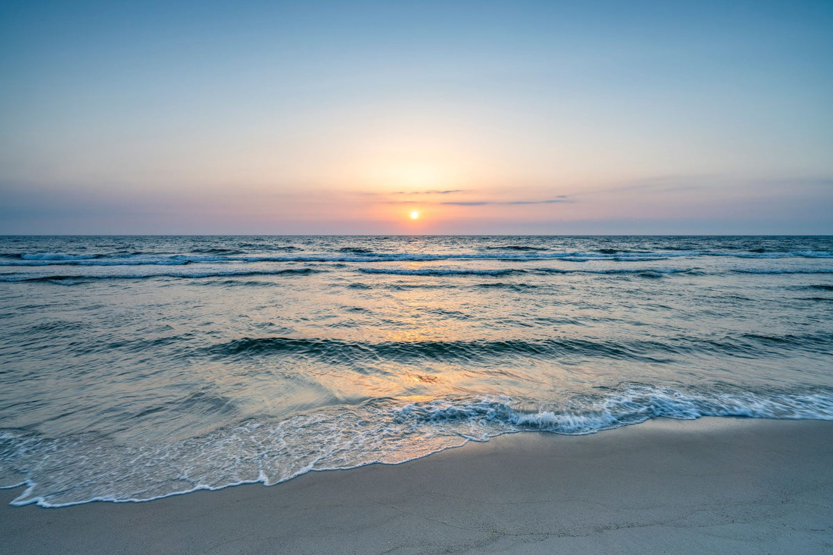 Sunset At the North Sea Coast Mural Wallpaper - pure wallpaper artwork