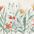 The Wildflowers Tamed Mural Wallpaper - pure wallpaper artwork