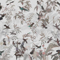 Birds Everywhere Red Mural Wallpaper - pure wallpaper artwork