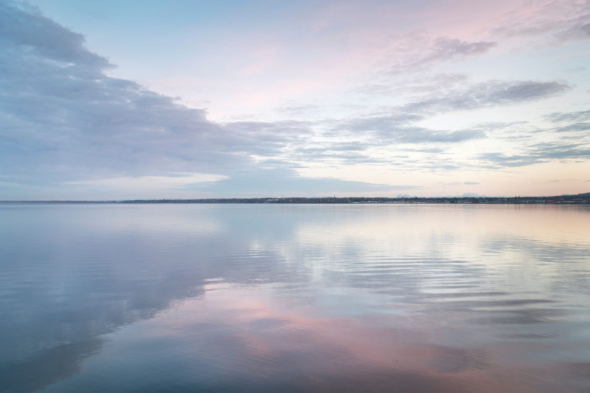 Bay Clouds Reflections Mural Wallpaper - pure wallpaper artwork