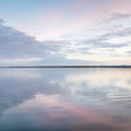 Bay Clouds Reflections Mural Wallpaper - pure wallpaper artwork