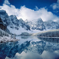 Moraine Lake Reflection Mural Wallpaper - pure wallpaper artwork