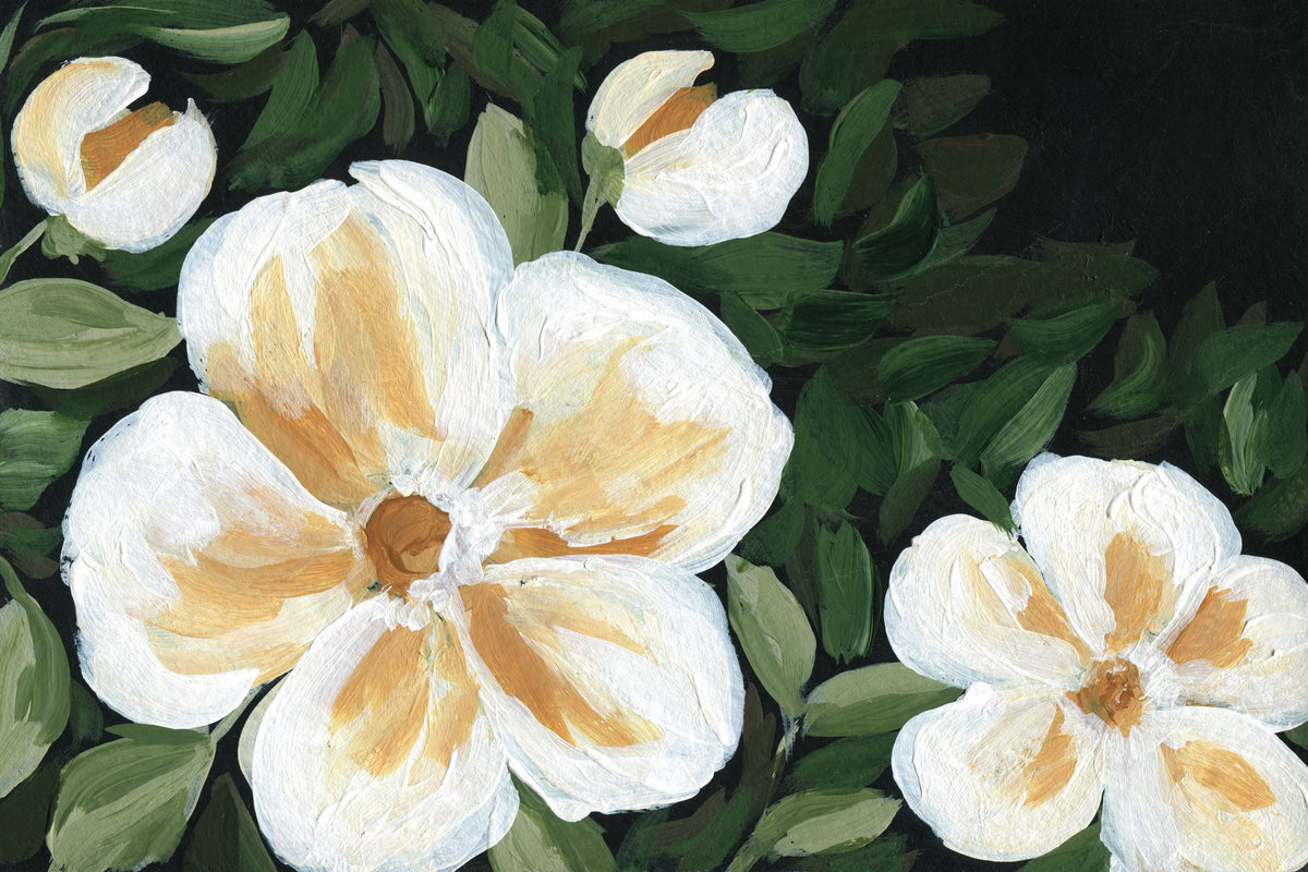 Enchanted Florals II Mural Wallpaper - pure wallpaper artwork
