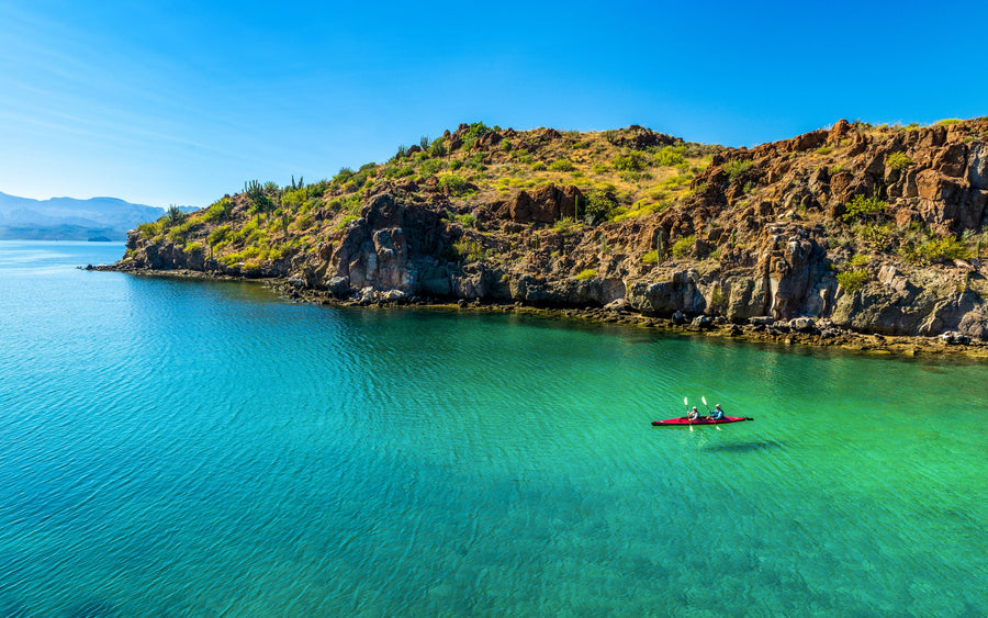 Baja Kayaking Mural Wallpaper