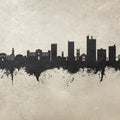 Lubbock Texas Skyline Concrete Mural Wallpaper - pure wallpaper artwork