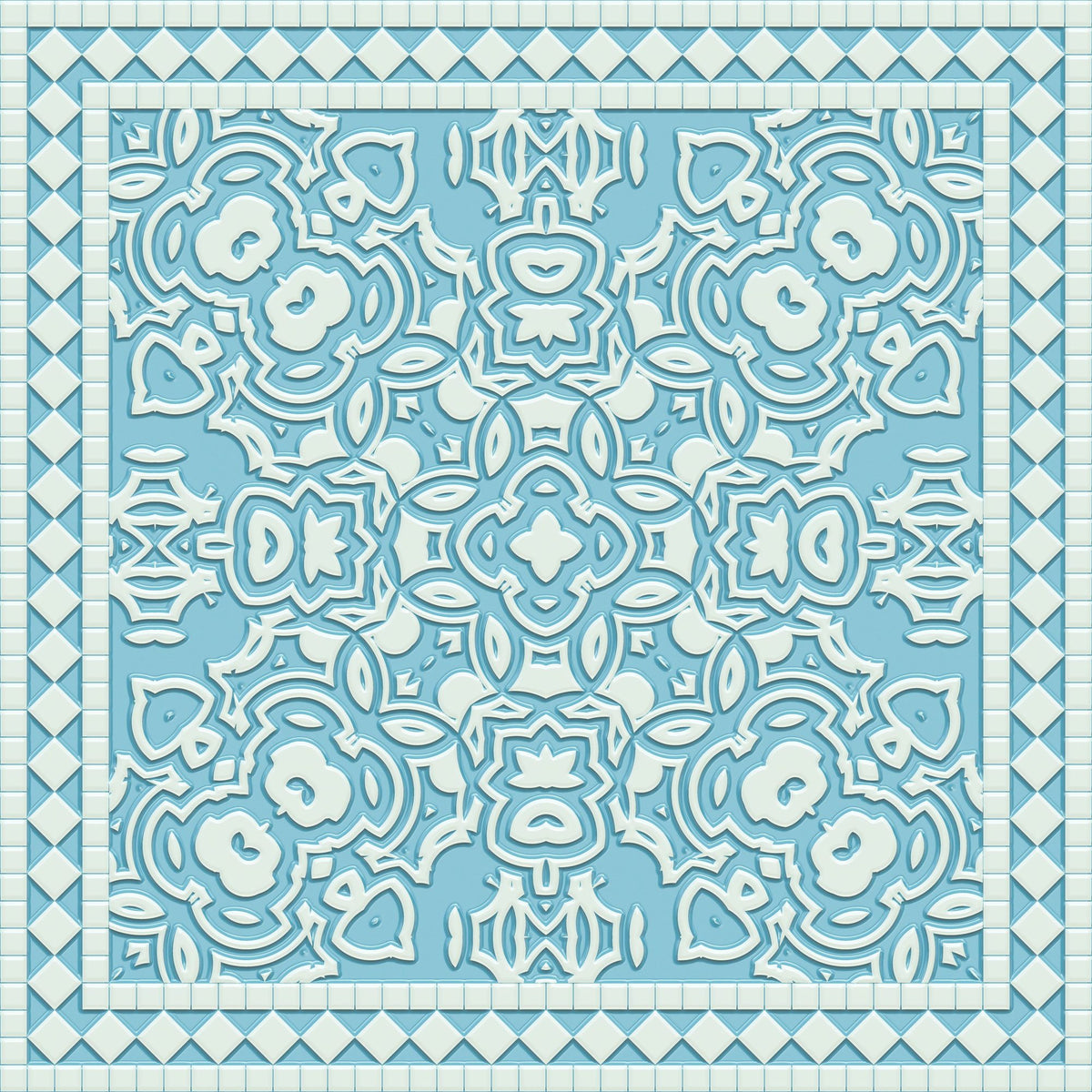 Mission Cement Tiles, Sky Mural Wallpaper - pure wallpaper artwork