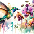 Hummingbird Dance Mural Wallpaper - pure wallpaper artwork