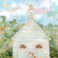 Little White Church Mural Wallpaper - pure wallpaper artwork