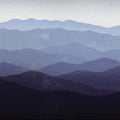 Purple Mountains Mural Wallpaper - pure wallpaper artwork